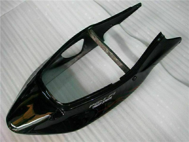 Glänzendes Schwarz Rot Flamme 1996-2007 Honda CBR1100XX Blackbird Motorrad Verkleidung