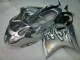 Silber Schwarz Flamme 1996-2007 Honda CBR1100XX Blackbird Motorrad Verkleidung