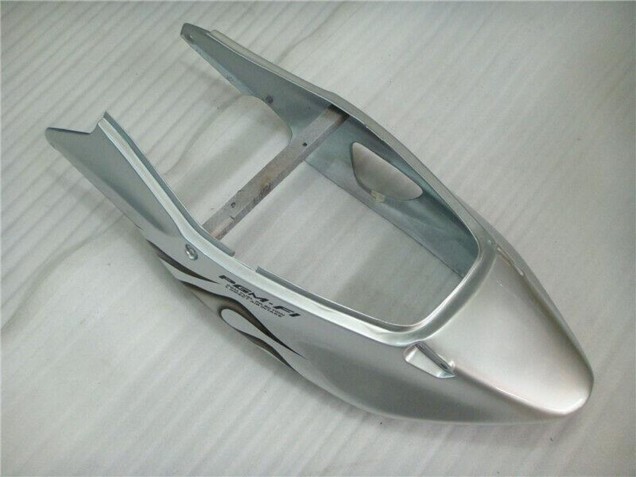 Silber Schwarz Flamme 1996-2007 Honda CBR1100XX Blackbird Motorrad Verkleidung