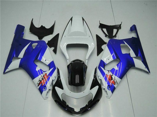 Weiß Blau Schwarz 2001-2003 Suzuki GSXR 600/750 Motorrad Verkleidung