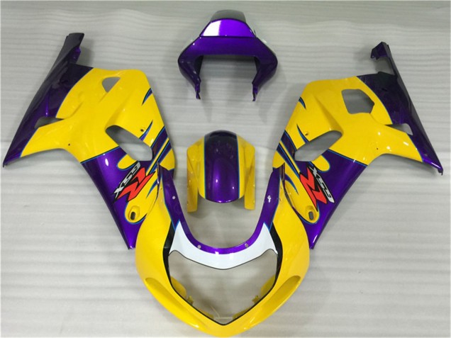 Gelb Lila 2001-2003 Suzuki GSXR 600/750 Motorrad Verkleidung