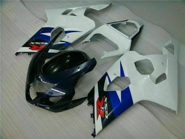 Weiß Blau Glänzendes Schwarz Rot 2004-2005 Suzuki GSXR 600/750 Motorrad Verkleidung