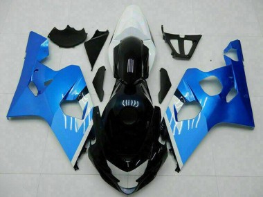 Weiß Blau Schwarz 2004-2005 Suzuki GSXR 600/750 Motorrad Verkleidung