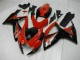 Rot Glänzendes Schwarz 2006-2007 Suzuki GSXR 600/750 Motorrad Verkleidung