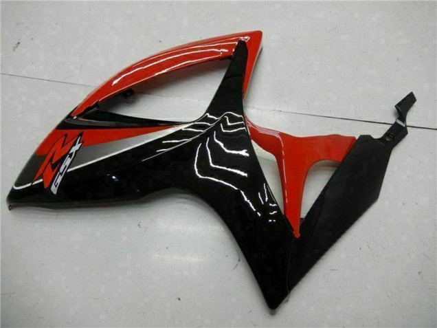 Rot Glänzendes Schwarz 2006-2007 Suzuki GSXR 600/750 Motorrad Verkleidung