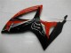 Rot Glänzendes Schwarz 2006-2007 Suzuki GSXR 600/750 Motorrad Verkleidung