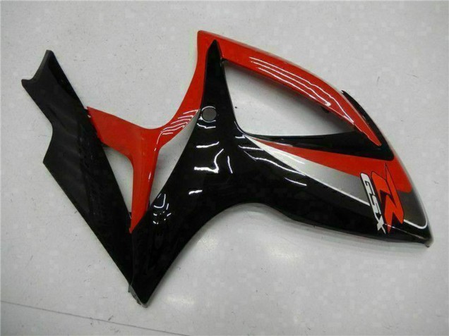 Rot Glänzendes Schwarz 2006-2007 Suzuki GSXR 600/750 Motorrad Verkleidung