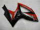Rot Glänzendes Schwarz 2006-2007 Suzuki GSXR 600/750 Motorrad Verkleidung