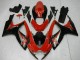Rot Glänzendes Schwarz 2006-2007 Suzuki GSXR 600/750 Motorrad Verkleidung