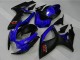 Blau Matt Schwarz Rot 2006-2007 Suzuki GSXR 600/750 Motorrad Verkleidung