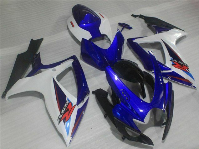 Weiß Blau Schwarz Rot 2006-2007 Suzuki GSXR 600/750 Motorrad Verkleidung