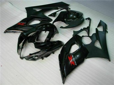 Glänzendes Schwarz Matt Schwarz Rot 2005-2006 Suzuki GSXR 1000 Motorrad Verkleidung