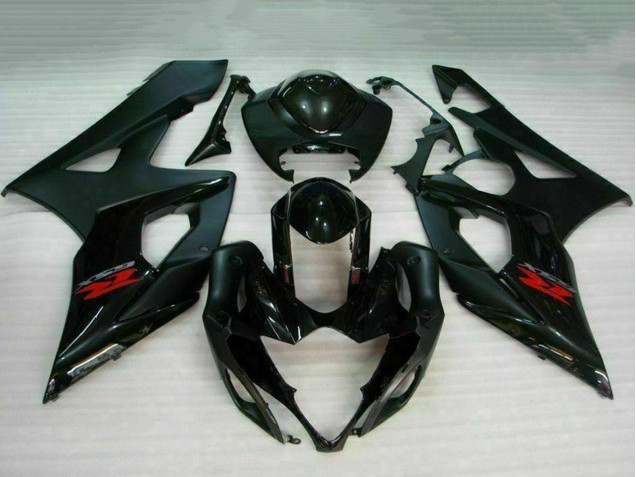 Glänzendes Schwarz Matt Schwarz Rot 2005-2006 Suzuki GSXR 1000 Motorrad Verkleidung