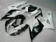 Weiß Glänzendes Schwarz 2005-2006 Suzuki GSXR 1000 Motorrad Verkleidung