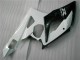 Weiß Glänzendes Schwarz 2005-2006 Suzuki GSXR 1000 Motorrad Verkleidung