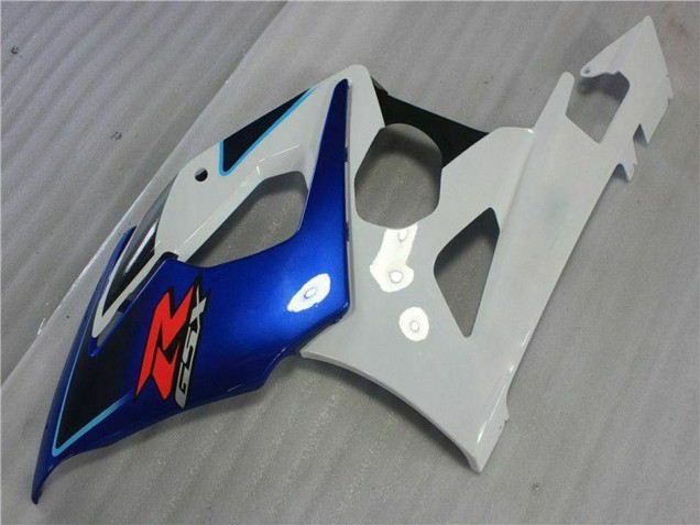 Weiß Blau Glänzendes Schwarz 2005-2006 Suzuki GSXR 1000 Motorrad Verkleidung Kit