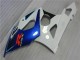 Weiß Blau Glänzendes Schwarz 2005-2006 Suzuki GSXR 1000 Motorrad Verkleidung Kit