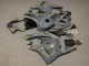Dunkel Nardo Grau Gelb 2009-2012 Honda CBR600RR Motorrad Verkleidung