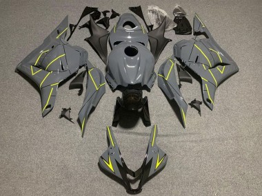Dunkel Nardo Grau Gelb 2009-2012 Honda CBR600RR Motorrad Verkleidung