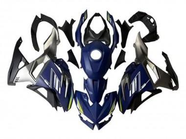 Blau Weiß Gelb Silber Schwarz 2024-2025 Kawasaki Ninja 500 EX500R Motorrad Verkleidung