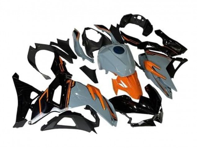 Nardo Grau Orange Schwarz 2024-2025 Kawasaki Ninja 500 EX500R Motorrad Verkleidung