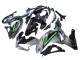 Grau Grün Schwarz 2024-2025 Kawasaki Ninja 500 EX500R Motorrad Verkleidung