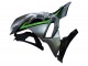 Grau Grün Schwarz 2024-2025 Kawasaki Ninja 500 EX500R Motorrad Verkleidung