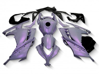 Chameleon Grau Dazz Perl Lila 2013-2024 Kawasaki EX300 Motorrad Verkleidung