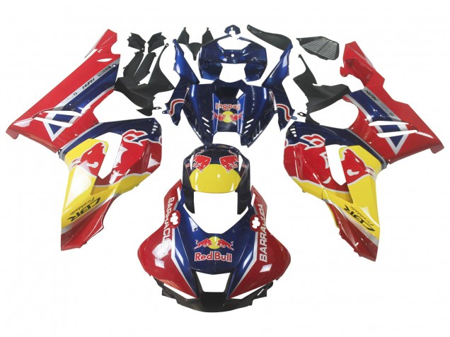 Blau Gelb Red Bull 2020-2023 Honda CBR1000RR-R Motorrad Verkleidung