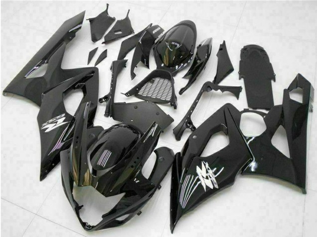 Glänzendes Schwarz 2005-2006 Suzuki GSXR 1000 Motorrad Verkleidung
