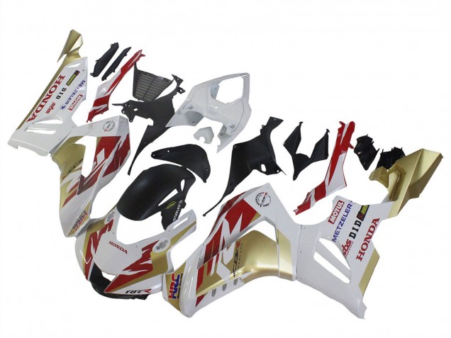 Weiß Rot Gold Motul HRC 2020-2023 Honda CBR1000RR-R Motorrad Verkleidung