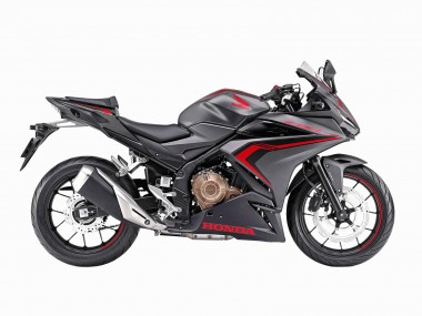 Matt Schwarz Rot 2022 Honda CBR400R Motorrad Verkleidung