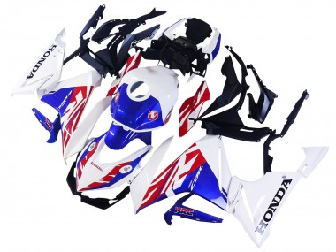 Weiß Rot Blau 2022 Honda CBR400R Motorrad Verkleidung