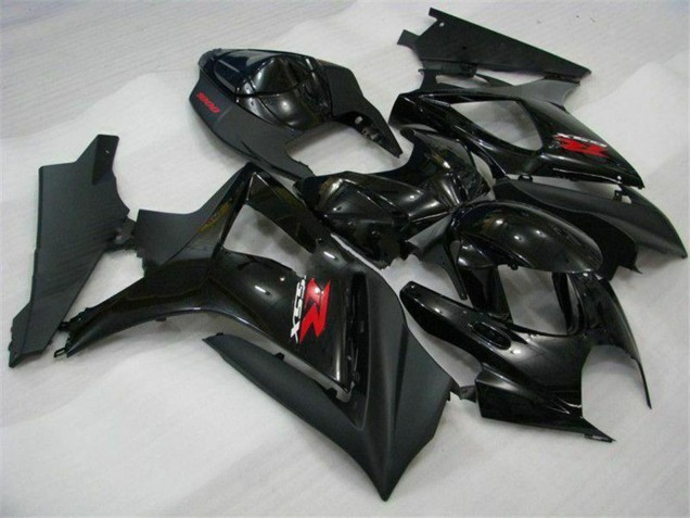 Glänzendes Schwarz Matt Schwarz Rot 2007-2008 Suzuki GSXR 1000 Motorrad Verkleidung