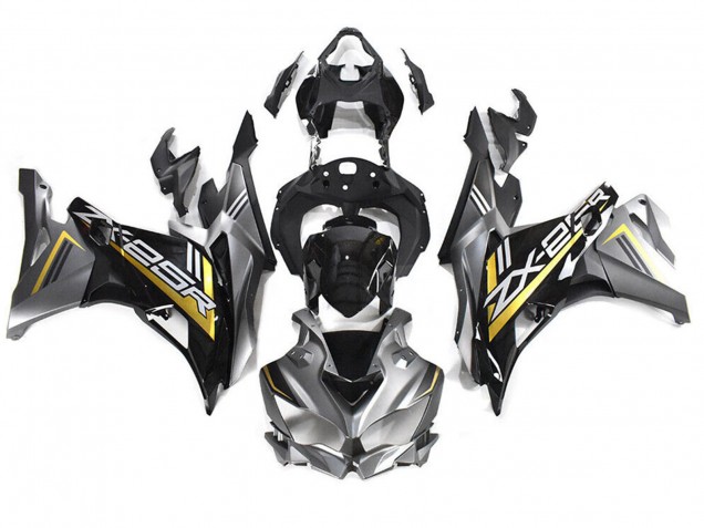 Grau Gold Glänzendes Schwarz 2019-2025 Kawasaki ZX25R ZX-25R Motorrad Verkleidung