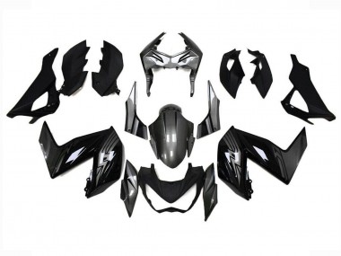 Glänzendes Schwarz Grau 2015-2016 Kawasaki Z250/Z300 Motorrad Verkleidung