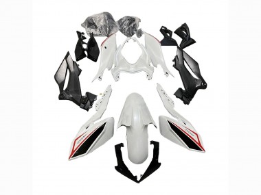 Weiß Rot Schwarz 2018-2024 Kawasaki Z400 Motorrad Verkleidung