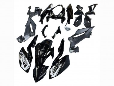 Glänzendes Schwarz 2018-2024 Kawasaki Z400 Motorrad Verkleidung