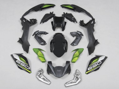 Schwarz Grün Silber 2017-2019 Kawasaki Ninja Z650 Motorrad Verkleidung