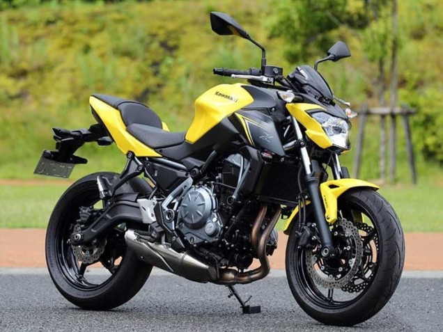Gelb Schwarz 2017-2019 Kawasaki Ninja Z650 Motorrad Verkleidung