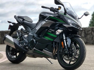 Schwarz mit Grünen Linien Ninja 2020-2025 Kawasaki Z1000SX Motorrad Verkleidung
