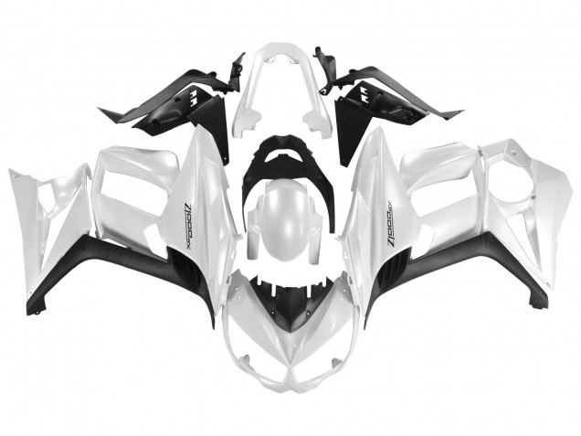 Perl Weiß Schwarz 2010-2016 Kawasaki Z1000SX Motorrad Verkleidung