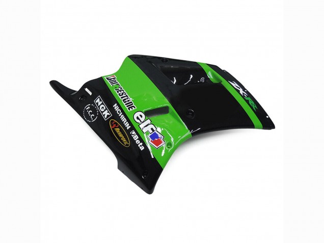 Grün Glänzendes Schwarz Elf Touch4 Bridgestone 1989-1990 Kawasaki ZXR250 Motorrad Verkleidung