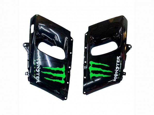 Grün Schwarz Monster Elf 1998-2003 Kawasaki ZZR600 Motorrad Verkleidung