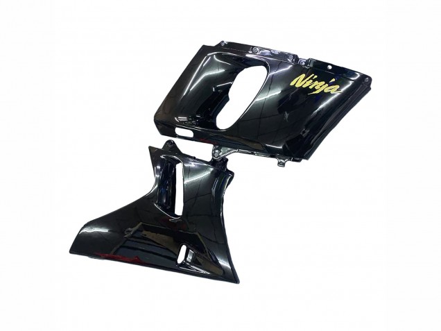 Glänzendes Schwarz Gold Ninja 1993-2007 Kawasaki ZZR400 Motorrad Verkleidung
