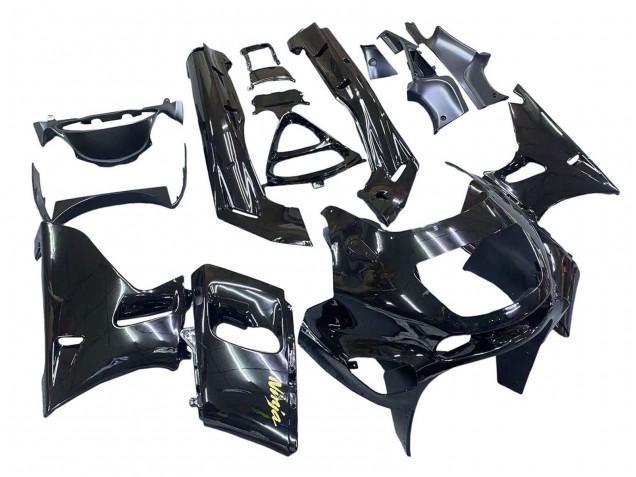 Glänzendes Schwarz Gold Ninja 1998-2003 Kawasaki ZZR600 Motorrad Verkleidung