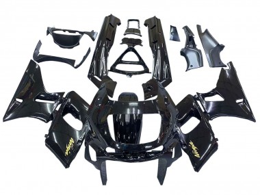 Glänzendes Schwarz Gold Ninja 1998-2003 Kawasaki ZZR600 Motorrad Verkleidung