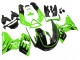 Grün Glänzendes Schwarz Flamme 1998-2003 Kawasaki ZZR600 Motorrad Verkleidung