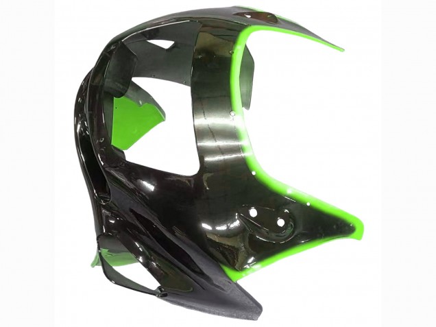Grün Glänzendes Schwarz Flamme 1998-2003 Kawasaki ZZR600 Motorrad Verkleidung