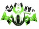 Grün Glänzendes Schwarz Flamme 1998-2003 Kawasaki ZZR600 Motorrad Verkleidung